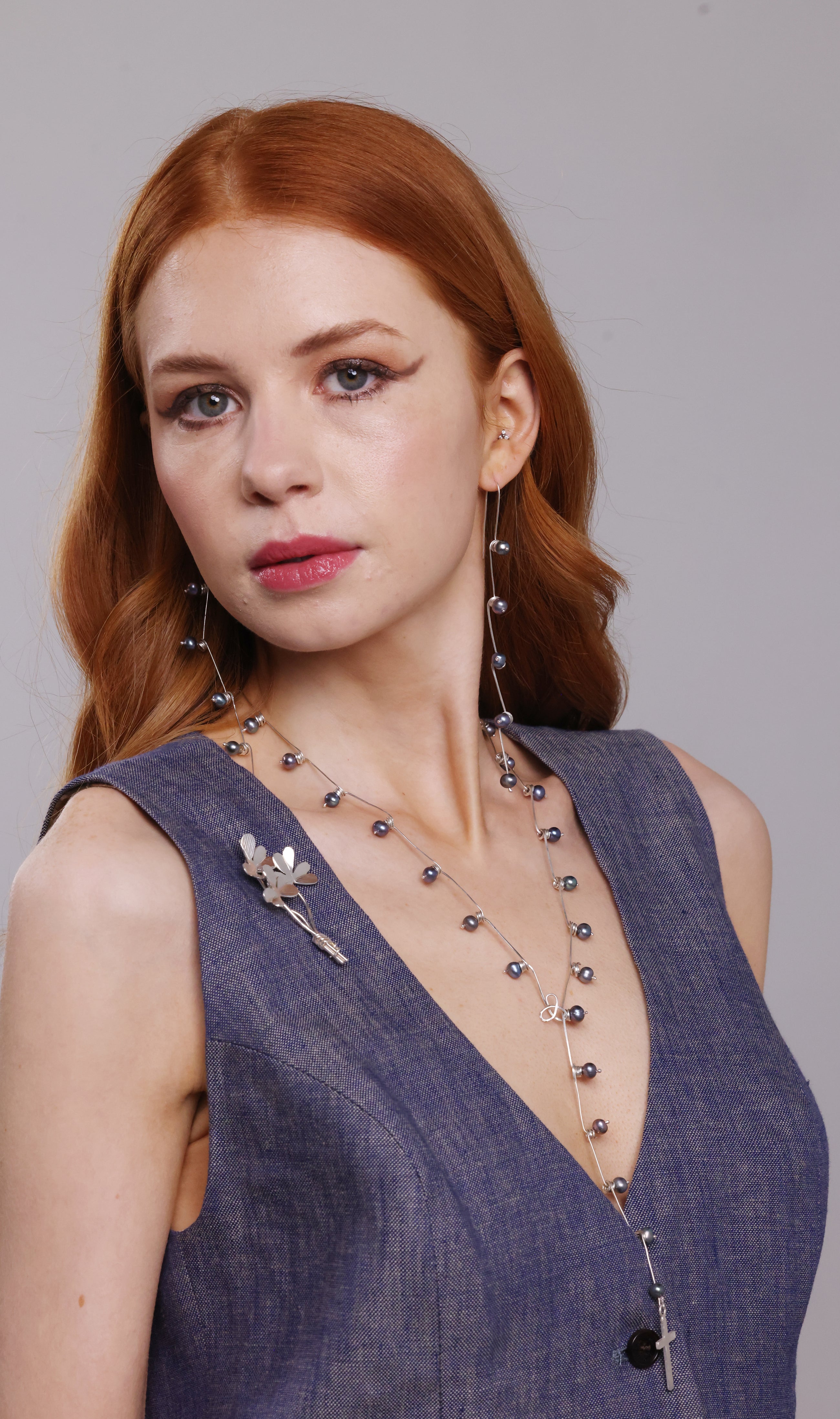 Limited Edition Handmade Sterling Silver Rosary Beads with Fresh Water Pearls