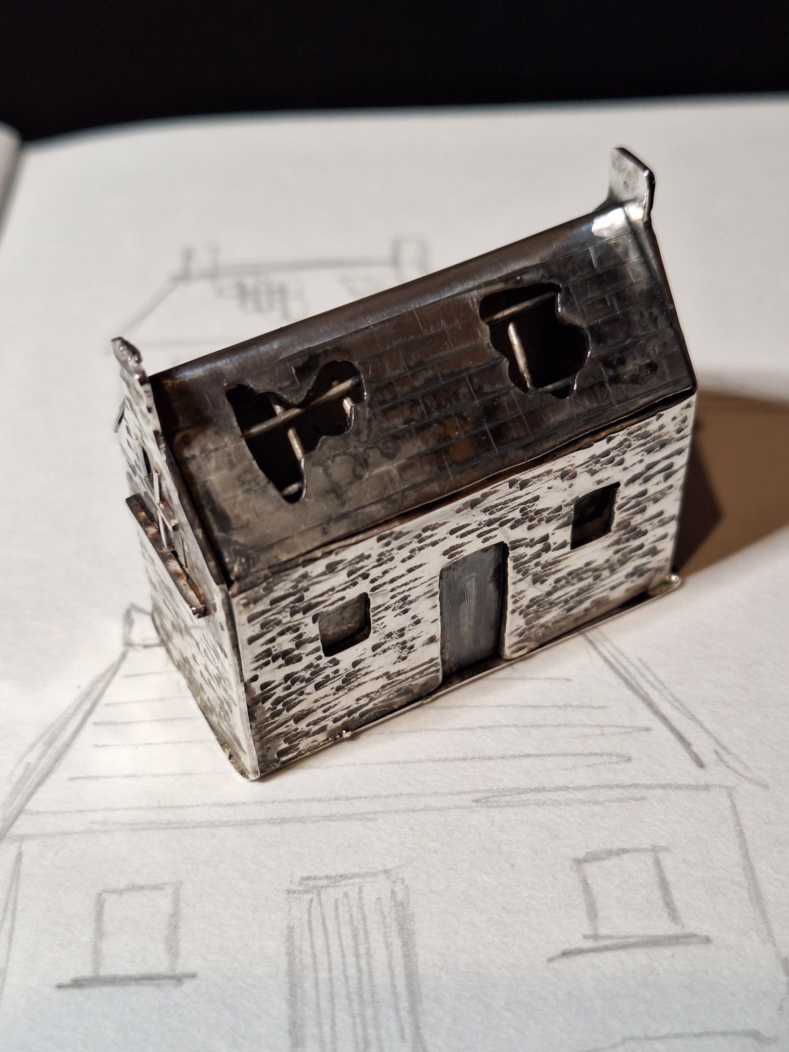 'Most affordable Irish property' Sterling Silver Miniature Sculpture - Original Work
