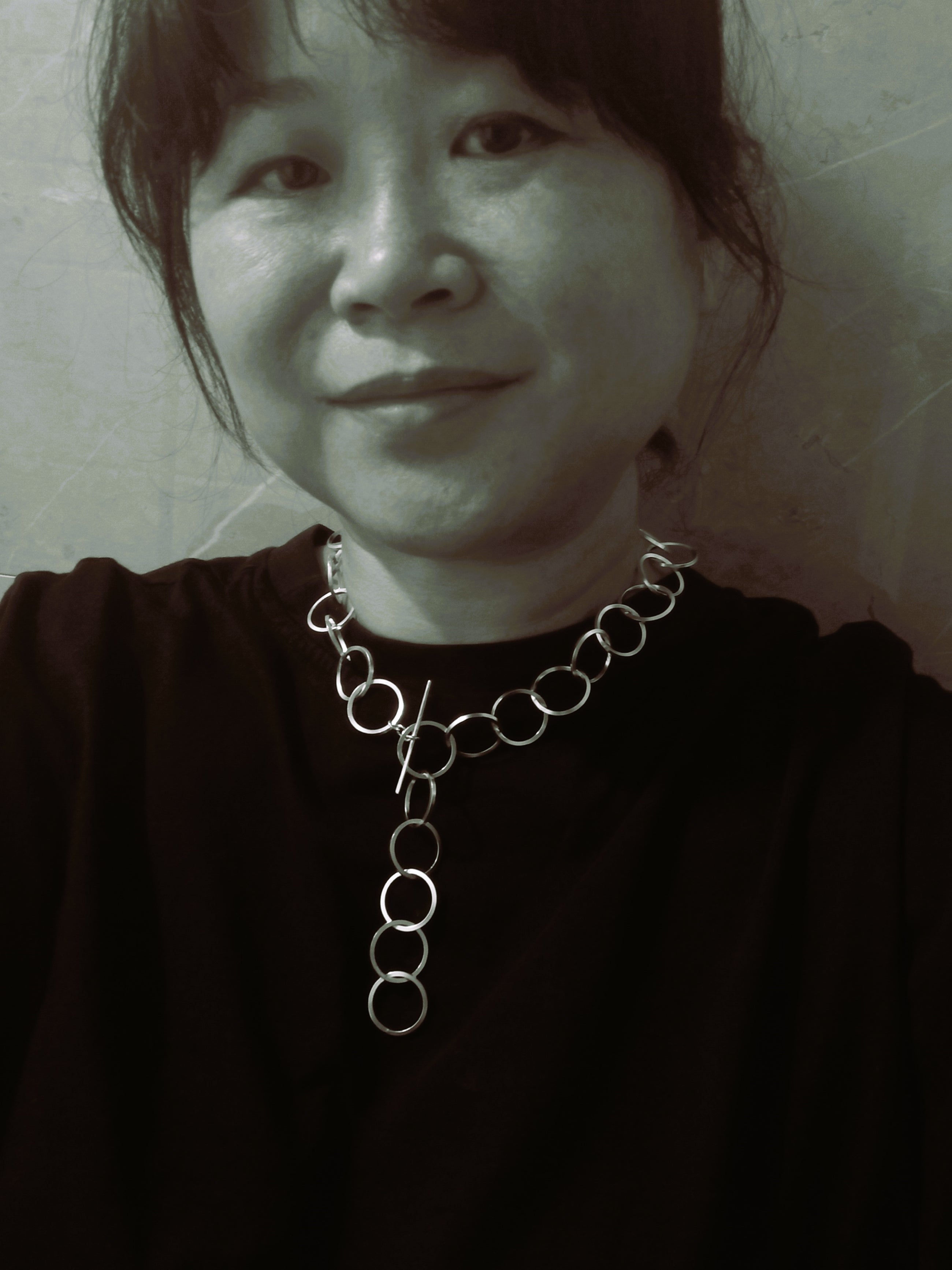 Sterling Silver Chunky Circle Chain