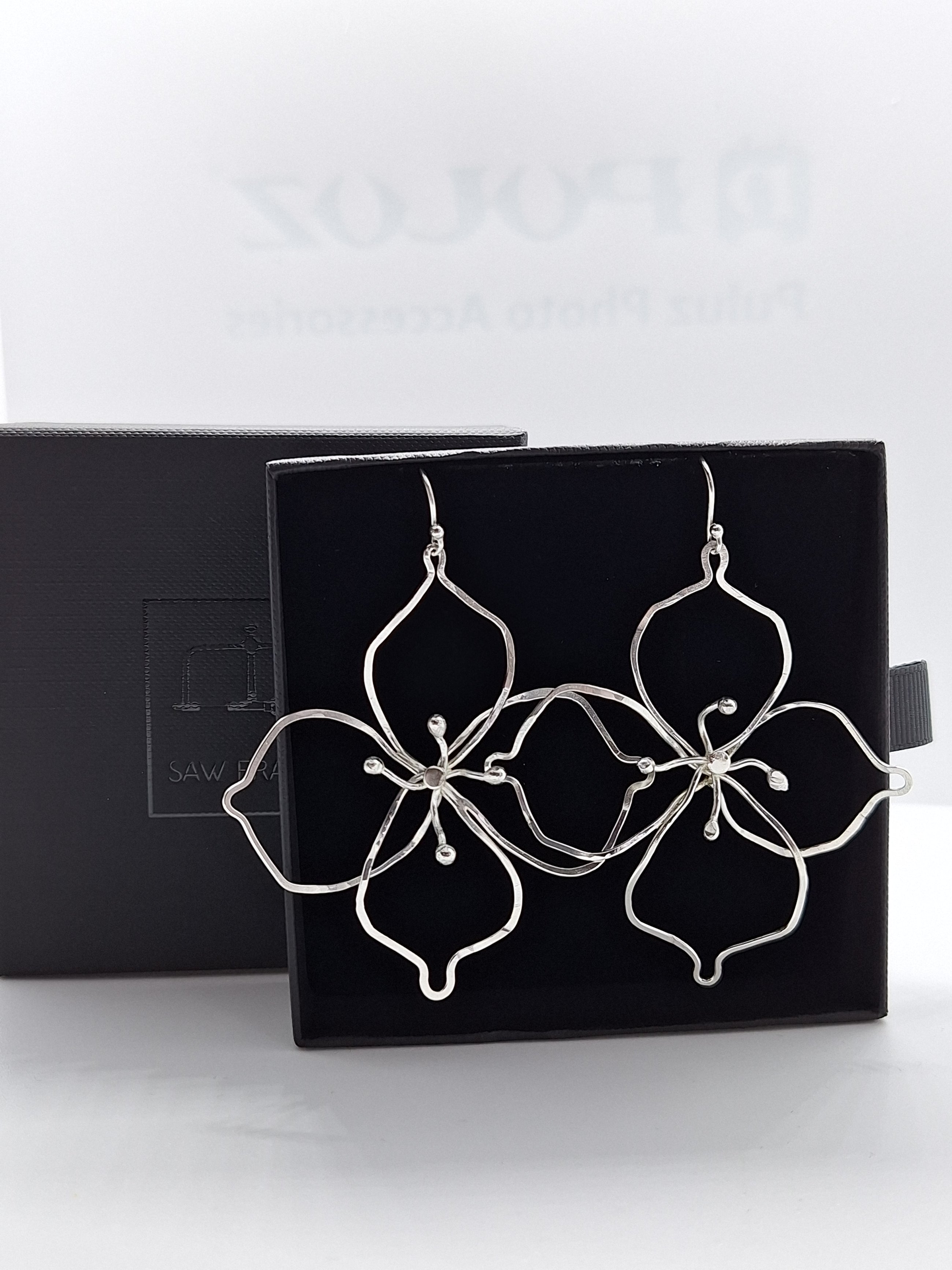 Sterling Silver Large Wire Flower