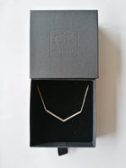 Sterling silver arrow necklace