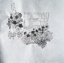 Chinese Ink Painting 'Windowbox' - Origional Art Work