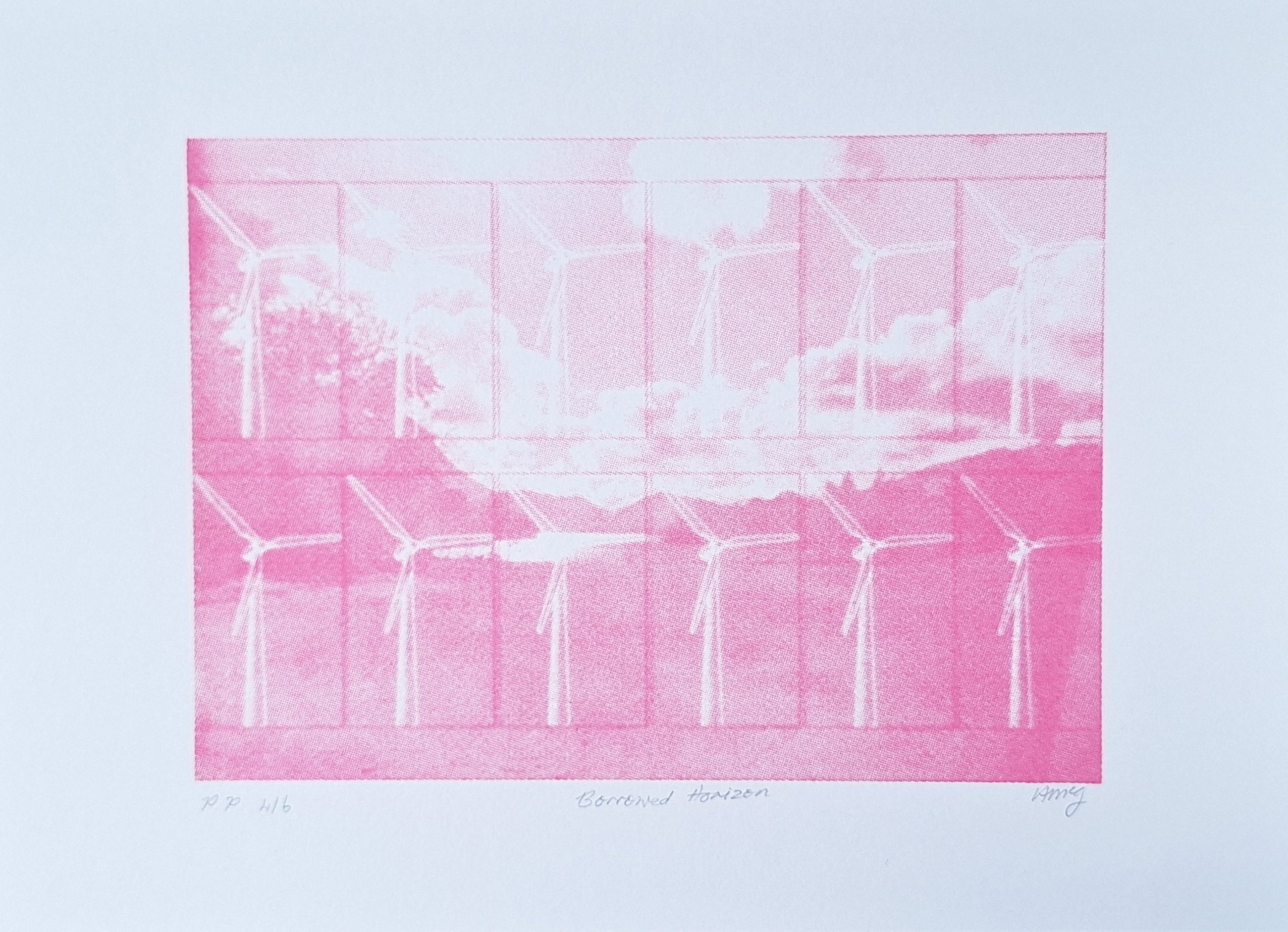 'Borrowed Horizon' CMYK Screenrprint (Magenta)- Printer's Proof (of 4)