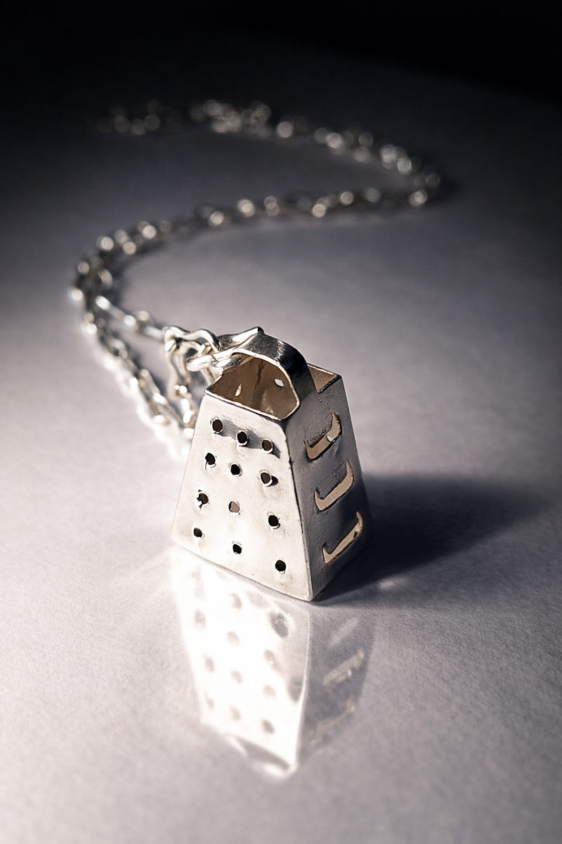 Cheese Grater - Solid Sterling Silver
