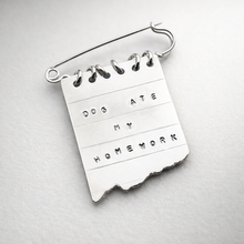Dog Ate My Homework - Solid Sterling Silver - Limited Edition