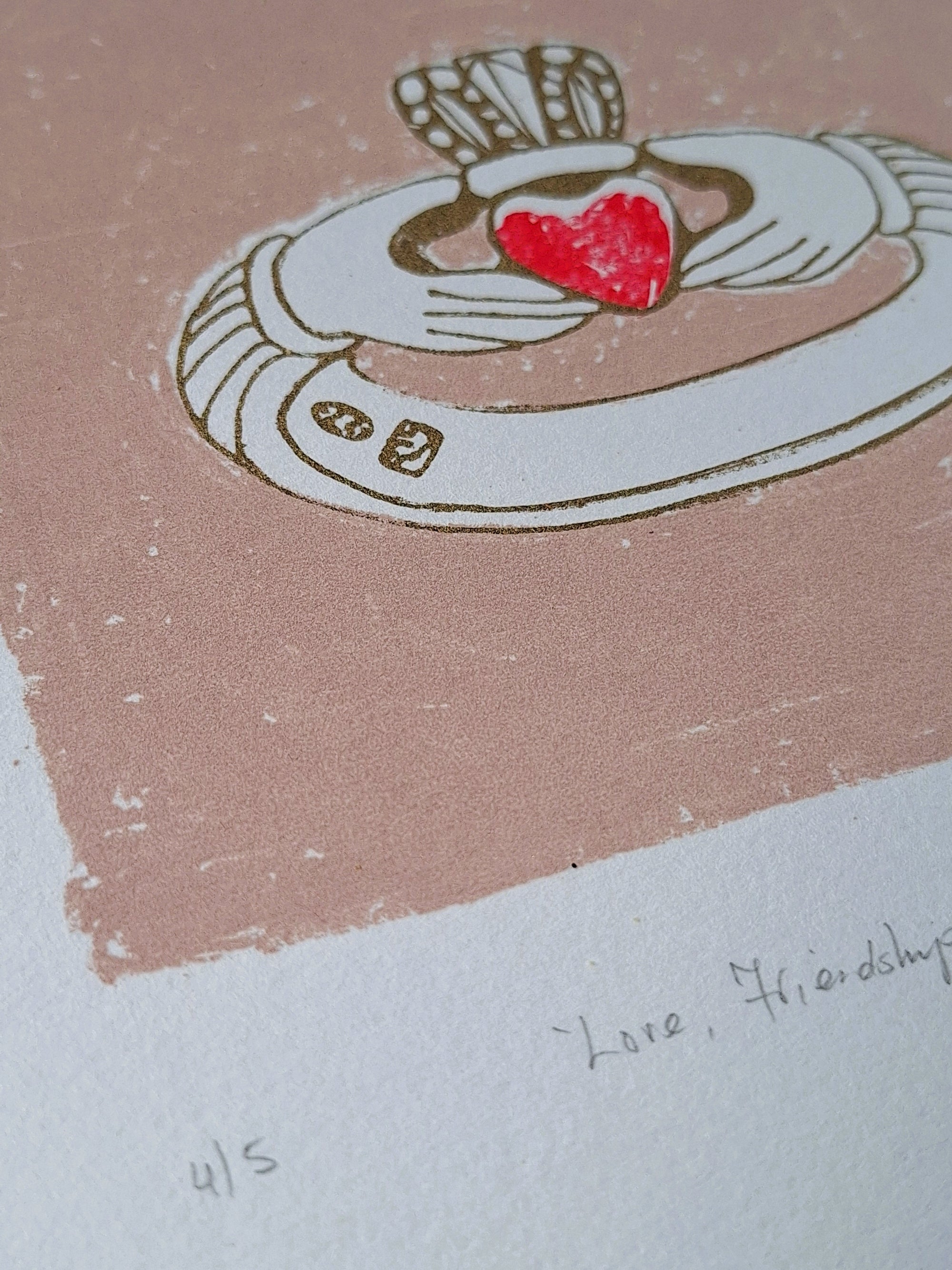 'Love, Friendship, Loyalty' Screenrprint - Limited Edition of 5