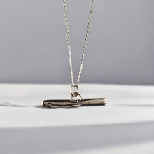 Sterling silver crochet hook necklace
