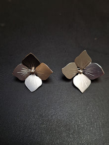 Sterling Silver Statement Hydrangea Earrings