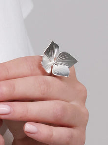 Sterling Silver Hydrangea Ring