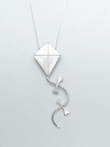 Sterling silver kite necklace