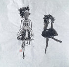 Chinese Ink Painting 'Itish Dancers' - Origional Art Work
