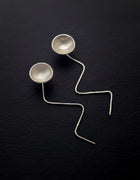 Sterling silver jellyfish earrings