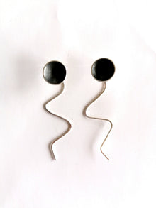 Sterling silver jellyfish earrings