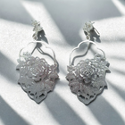 Sterling Silver Papercutting Lantern Statement Earrings