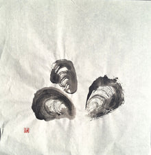 Chinese Ink Painting 'Mussels 1'- Origional Art Work