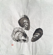 Chinese Ink Painting 'Mussels 4'- Origional Art Work