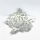 Sterling Silver Papercutting Rose Brooch