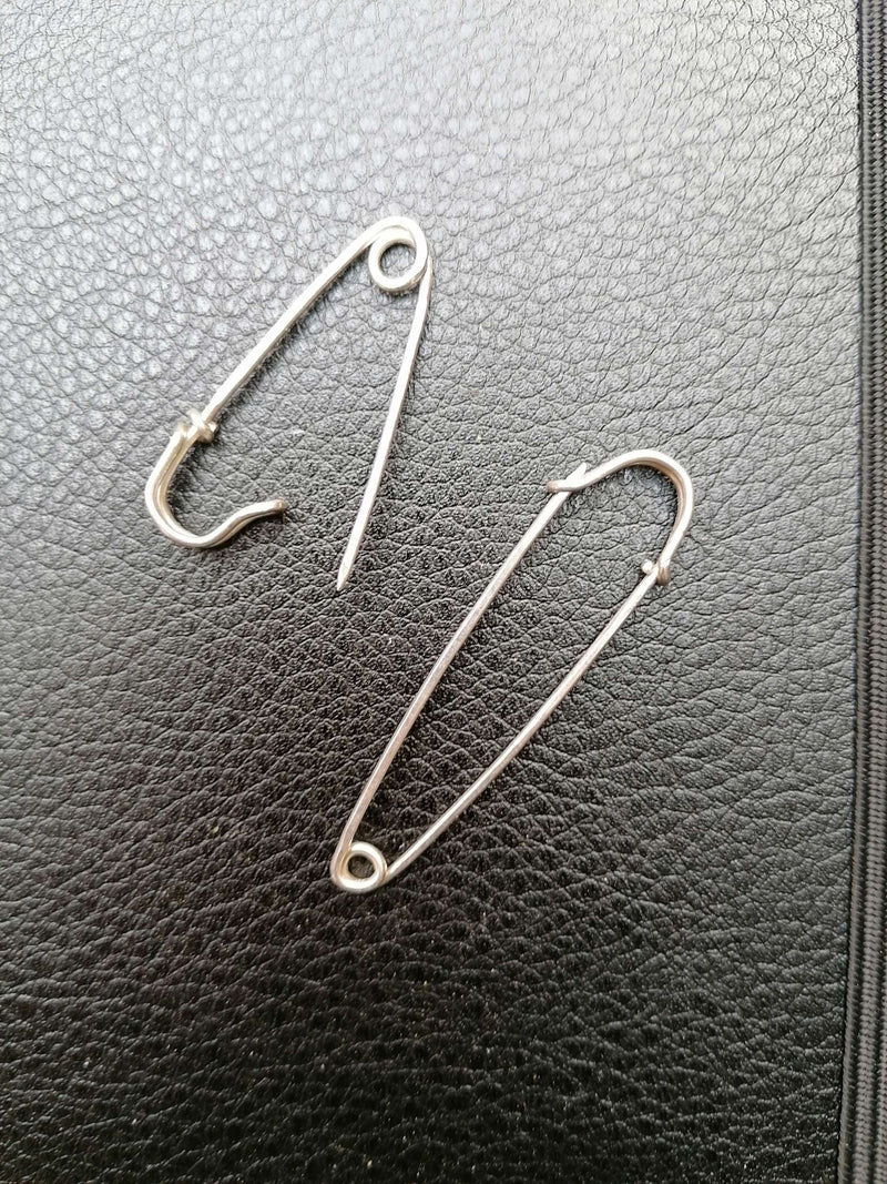 Sterling silver safety pin/brooch