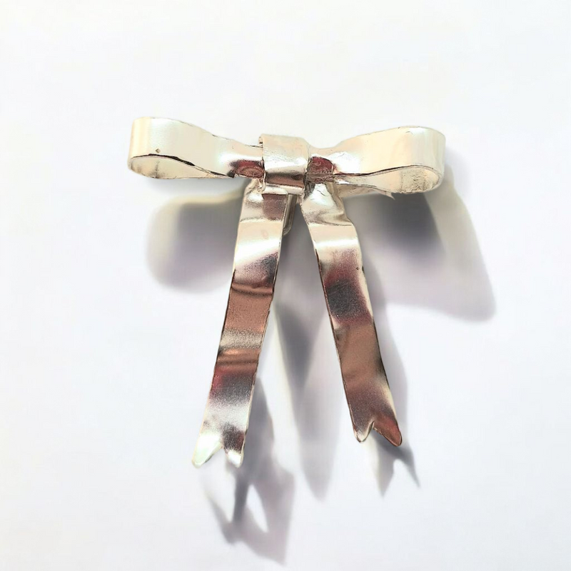 Sterling Silver Bow Brooch