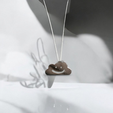 925 Sterling silver smiley cloud necklace