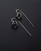 Sterling silver snowdrops earrings with fresh water pearls