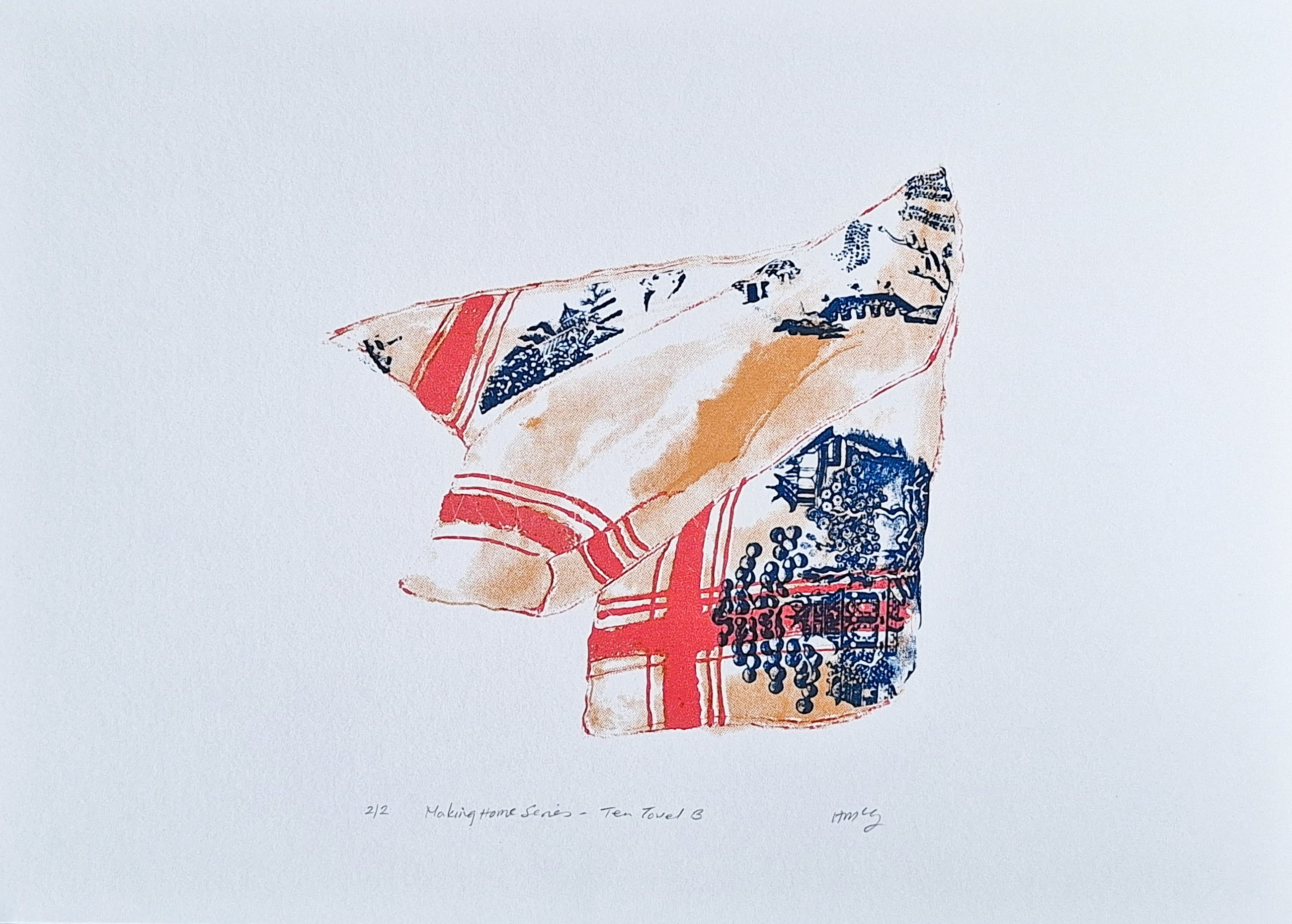 'Tea Towel B' Screenrprint - Limited Edition of 2