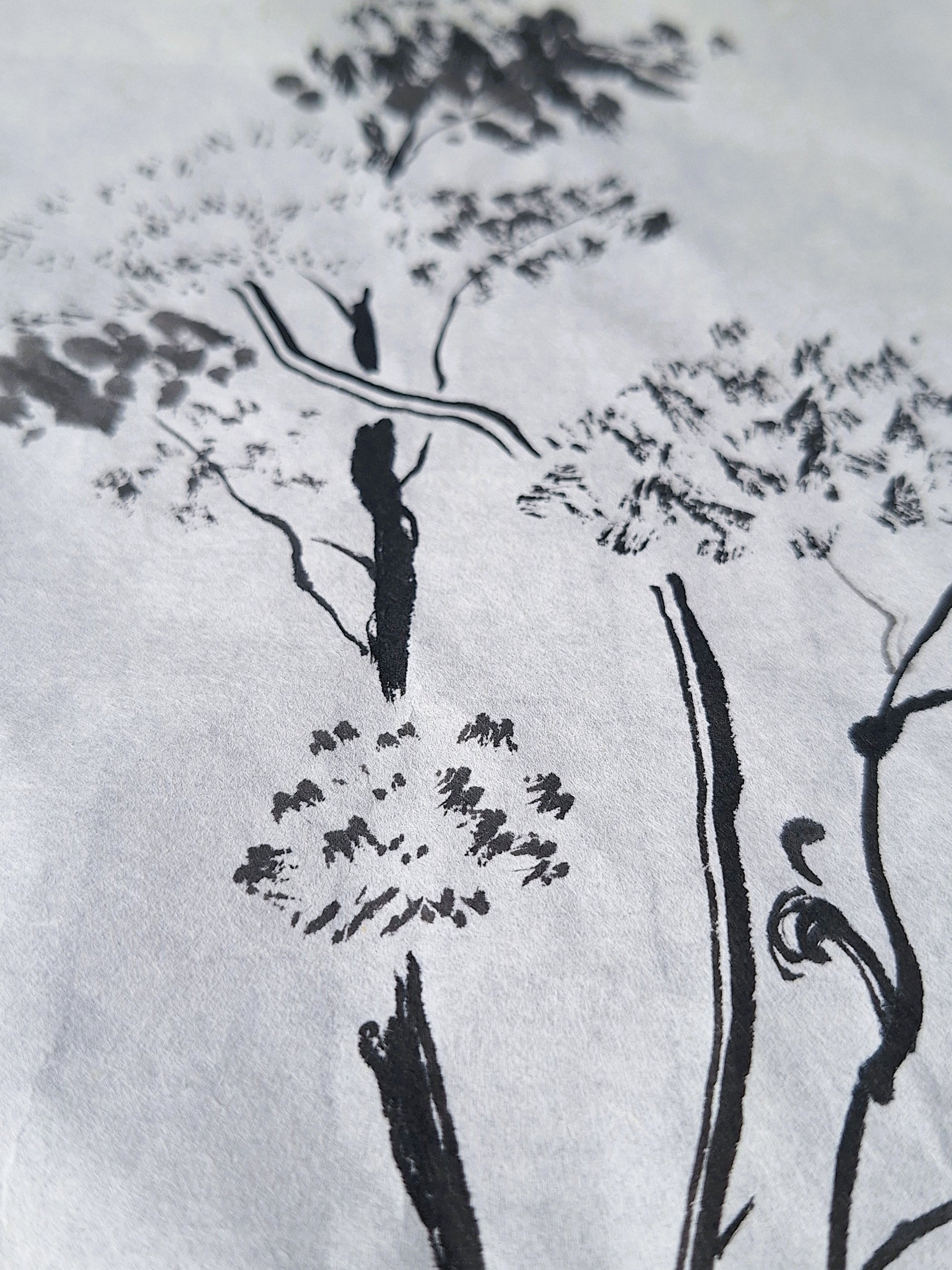 Chinese Ink Painting 'Two Vases' - Origional Art Work