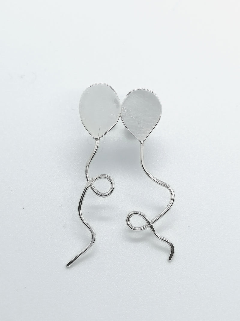 Sterling silver balloons earrings
