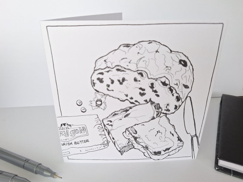 Barmbrack - It's An Irish Thing - Greeting Card - Saw Framed