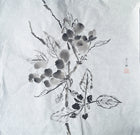 Chinese Ink Painting 'Apple Blossom 2' - Origional Art Work - Saw Framed