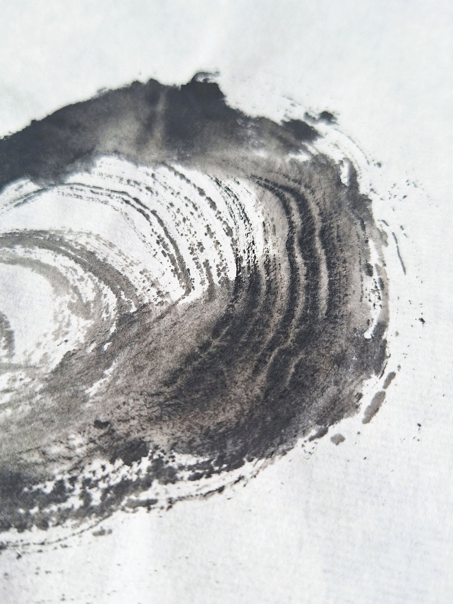 Chinese Ink Painting 'Mussels 1'- Origional Art Work - Saw Framed