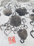 Chinese Ink Painting 'Strawberries Pots' - Origional Art Work - Saw Framed