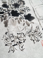 Chinese Ink Painting 'Windowbox' - Origional Art Work - Saw Framed