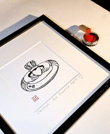 Claddagh – Love, Loyalty, Friendship - Fine Art Prints - Fine art test prints (only 2, no edition, not repeated) - Saw Framed