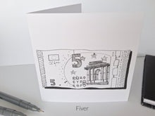Fiver - It's An Irish Thing - Greeting Cards - Saw Framed