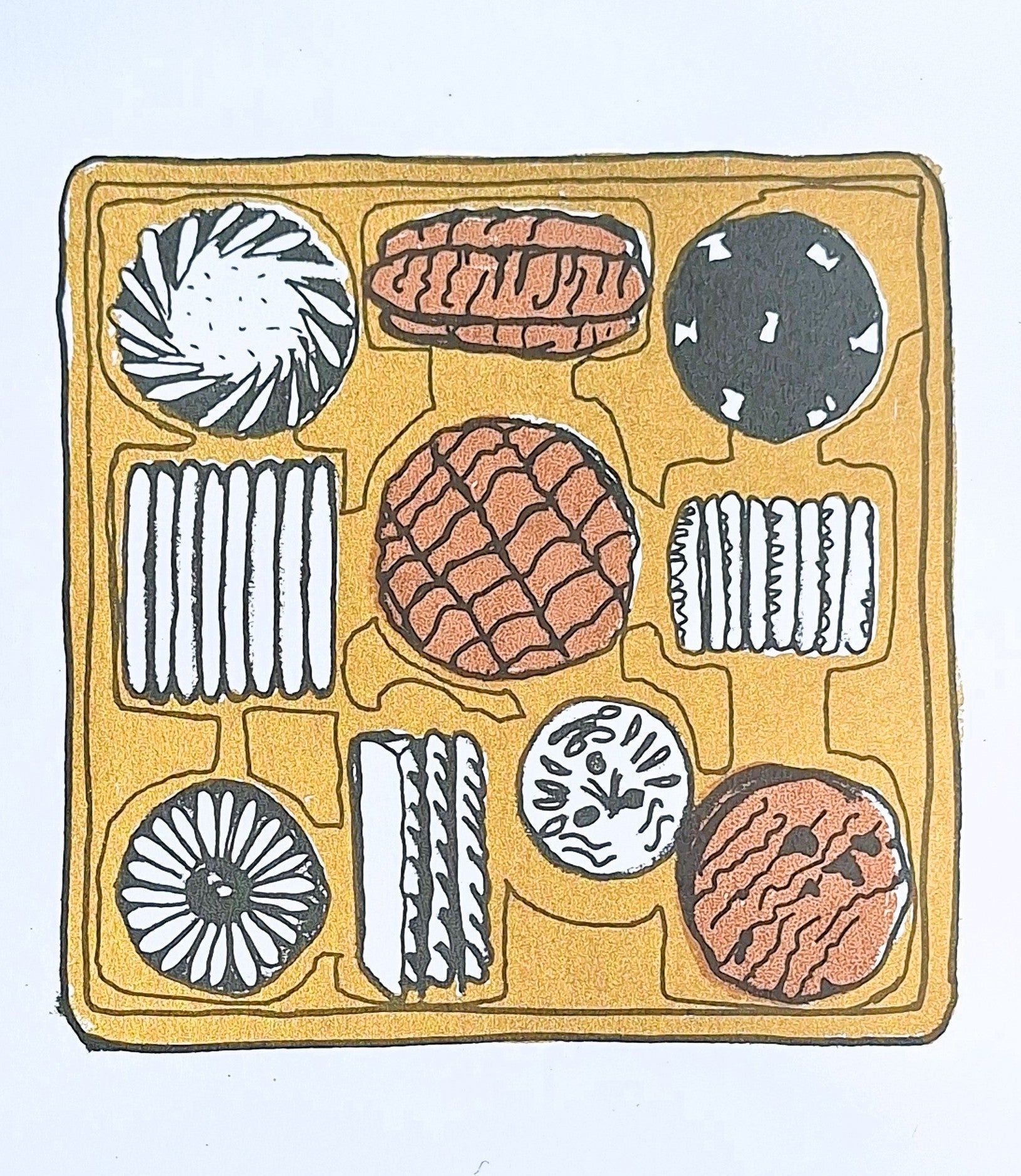 'Good Biscuits' Screenrprint - Limited Edition of 4 - Saw Framed