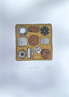 'Good Biscuits' Screenrprint - Limited Edition of 4 - Saw Framed