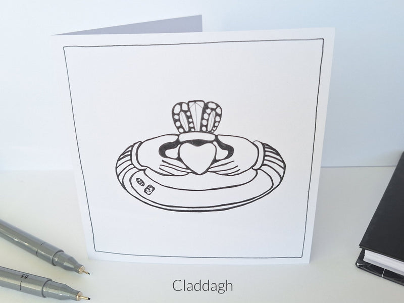 Greeting Card - Claddagh - It's An Irish Thing - Saw Framed