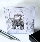 Greeting Card - Tractor - It's An Irish Thing - Saw Framed