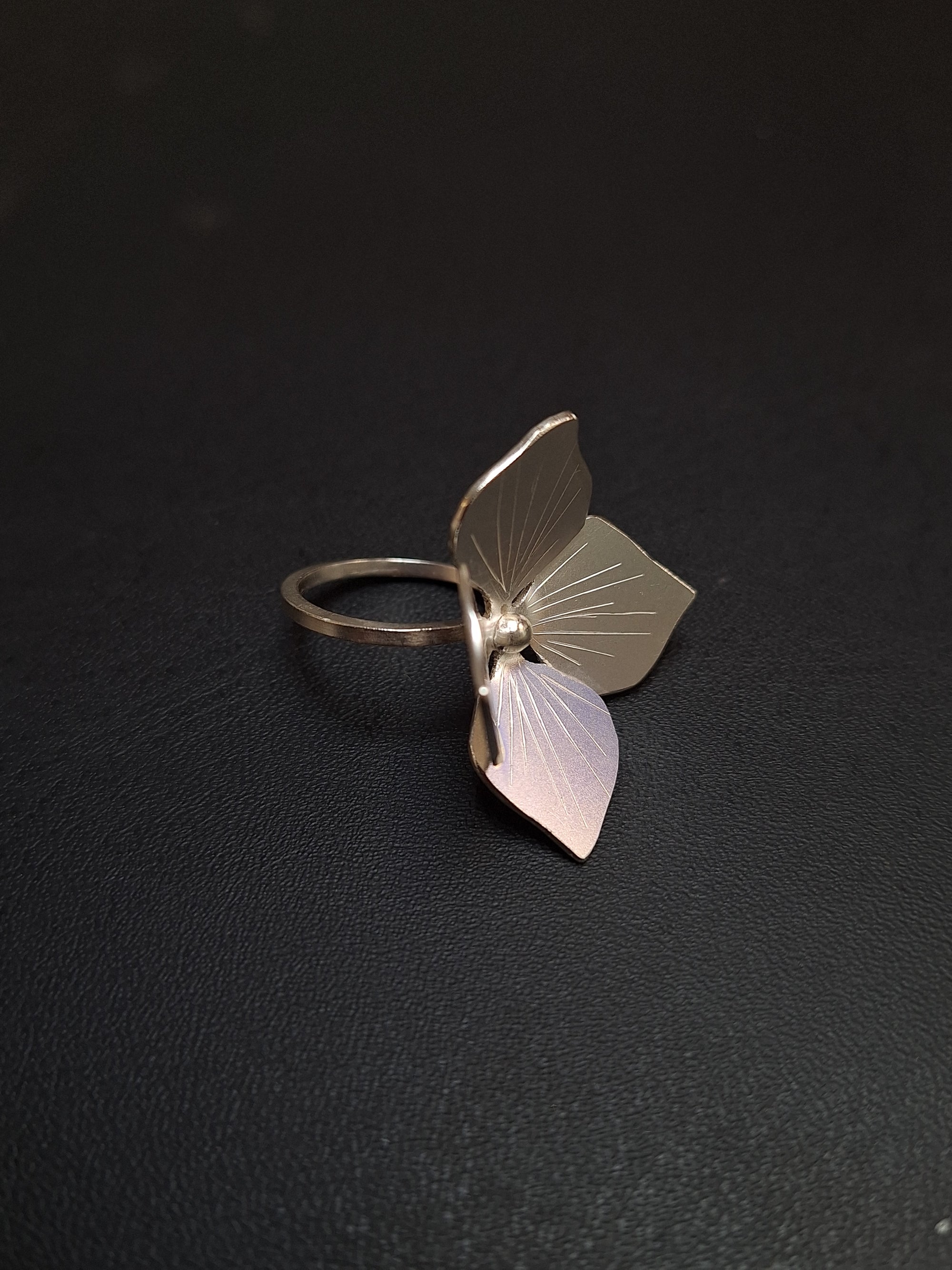 Sterling Silver Hydrangea Ring