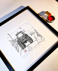 I Am Late Again, But I Will Get There - Fine Art Prints - Fine art test prints (only 2, no edition, not repeated) - Saw Framed