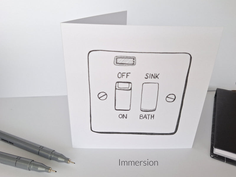 Immersion - It's An Irish Thing -Greeting Card - Saw Framed