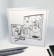 'It's An Irish Thing' 6 Greeting Cards design- Christmas Collection - Saw Framed
