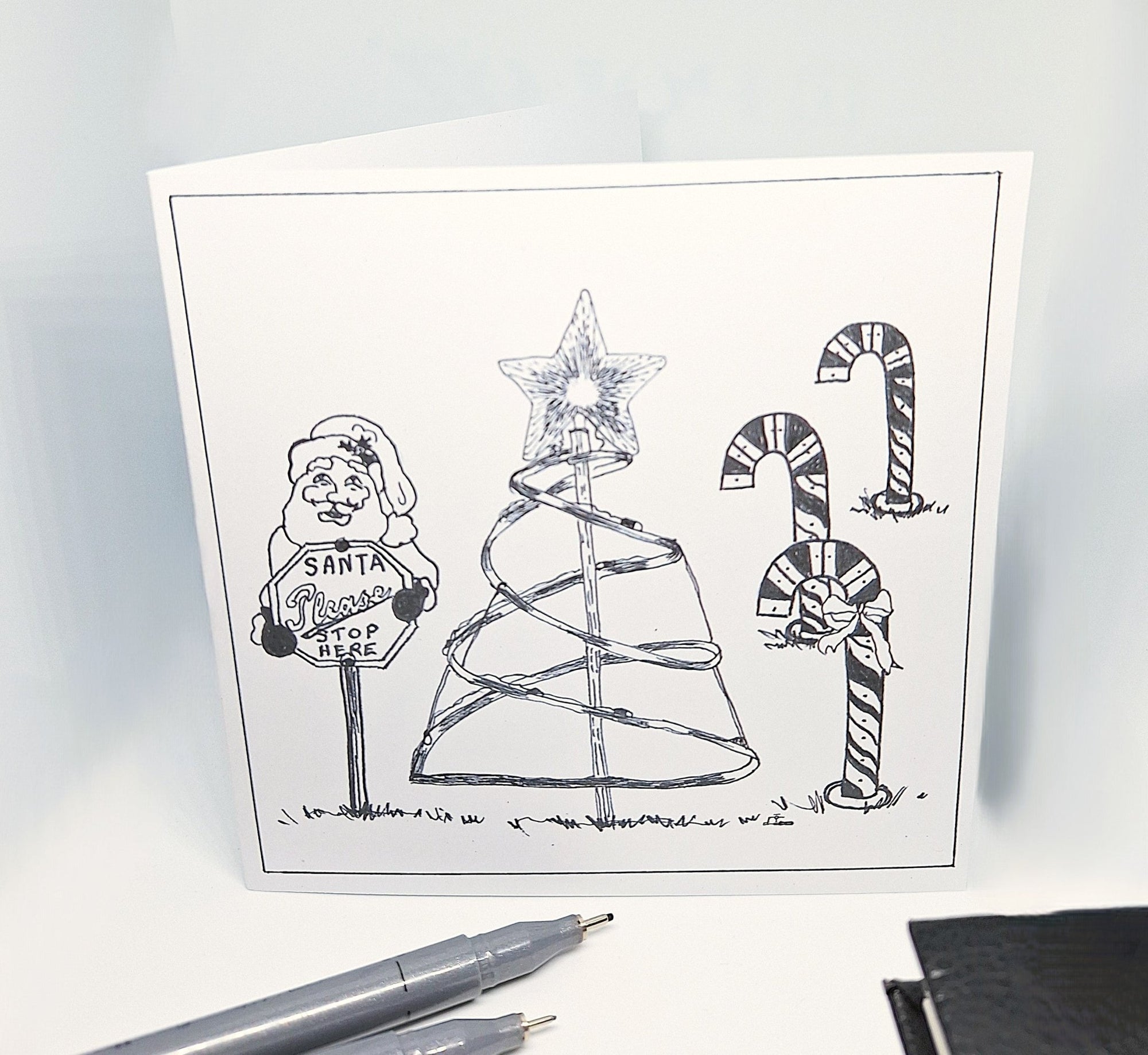 'It's An Irish Thing' 6 Greeting Cards design- Christmas Collection - Saw Framed