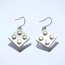LEGO Inspired Sterling Silver Earrings - Limited edition of 3 - Saw Framed
