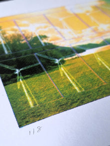 Limited Edition of 6 - 'Borrowed Horizon' CMYK Screenrprint - Saw Framed