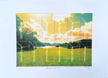 Limited Edition of 6 - 'Borrowed Horizon' CMYK Screenrprint - Saw Framed