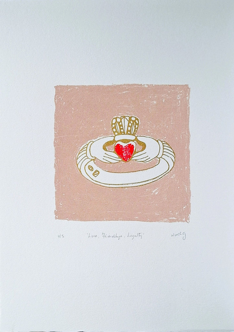 'Love, Friendship, Loyalty' Screenrprint - Limited Edition of 5 - Saw Framed