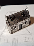 'Most affordable Irish property' Sterling Silver Miniature Sculpture - Original Work - Saw Framed