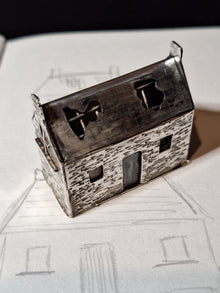 'Most affordable Irish property' Sterling Silver Miniature Sculpture - Original Work - Saw Framed